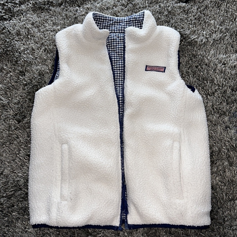 Vineyard vines reversible Sherpa vest